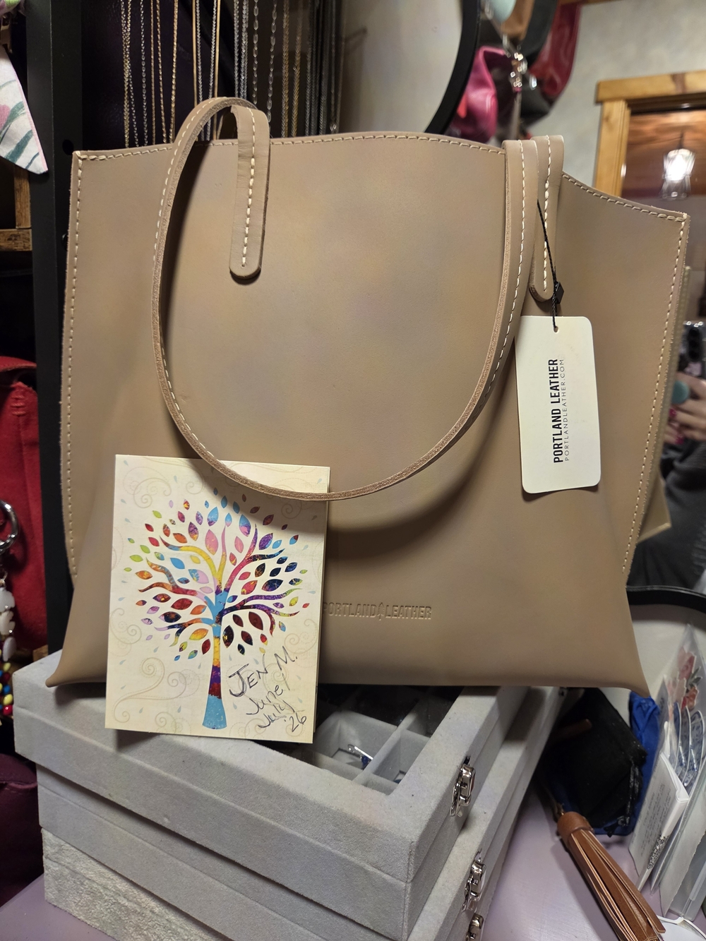 Portland Leather MED August-Stone